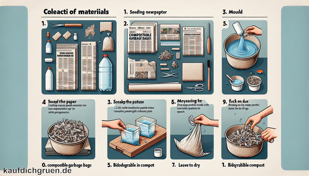 Kompostierbare Müllbeutel aus Zeitungspapier herstellen